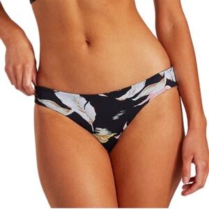Billabong Black Beyond The Palms Lowrider Reversible Bikini Bottoms Sz L/12